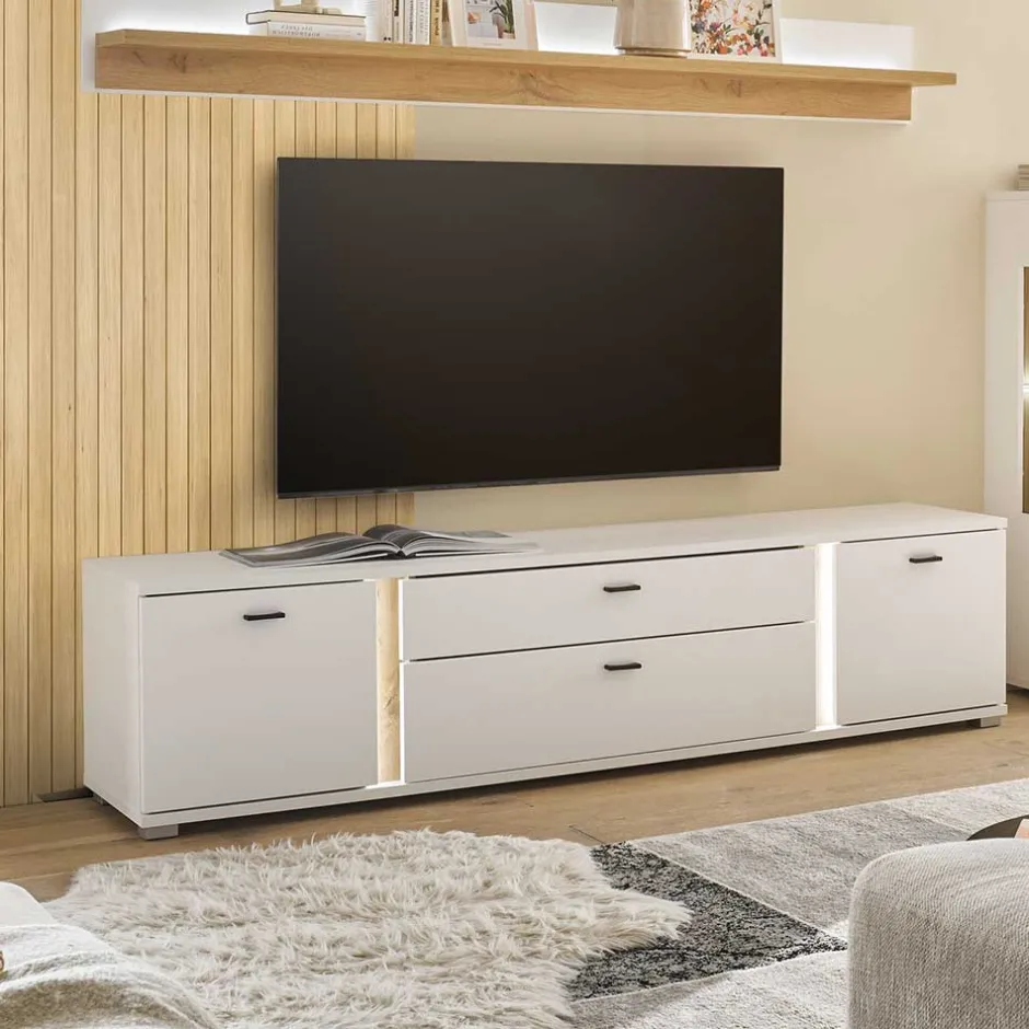 Beleuchtete TV Kommode mit 200 cm Breite - Racelyn^Wohnen Sale