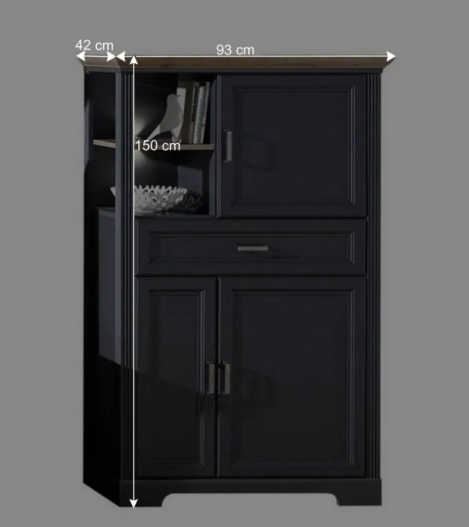 Beleuchtete TV Wohnwand Landhaus - Thumbs (vierteilig)^Wohnen Hot