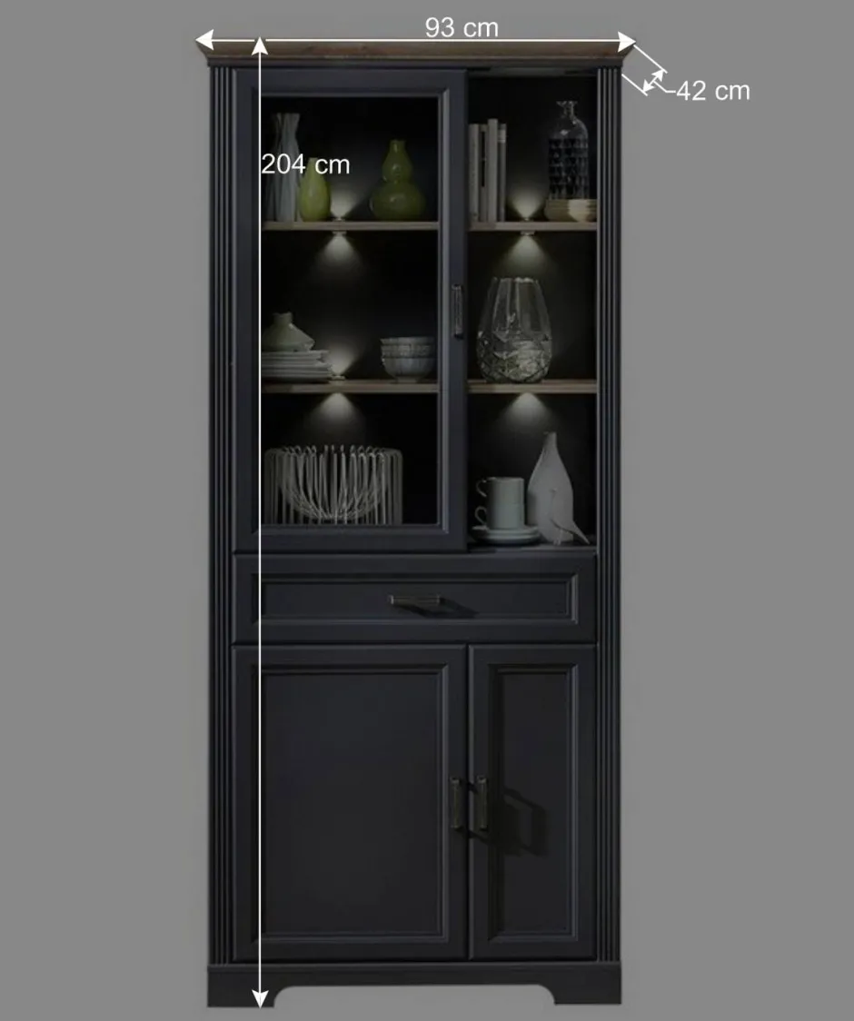 Beleuchtete TV Wohnwand Landhaus - Thumbs (vierteilig)^Wohnen Hot