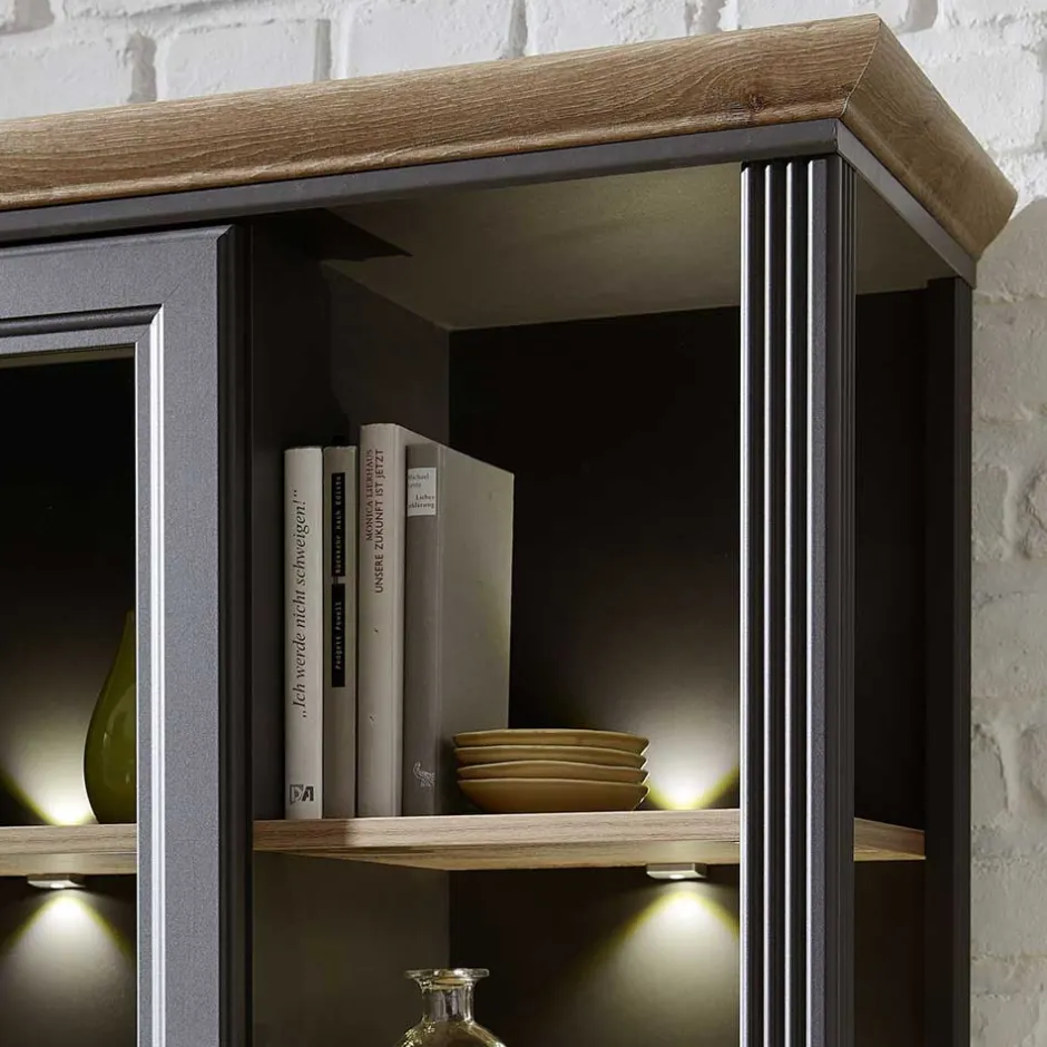 Beleuchtete TV Wohnwand Landhaus - Thumbs (vierteilig)^Wohnen Hot