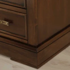 Wohnen Beleuchtete Vitrine in Walnuss Braun - Istefanio