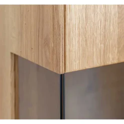 Wohnen Beleuchteter Vitrinenschrank 2-türig - Cocondar