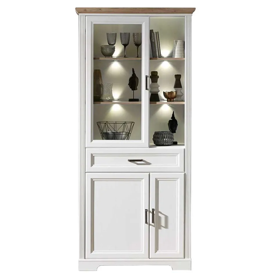 Wohnen Beleuchtetes Landhaus Wohnmöbel Set - Sinolita (zweiteilig)