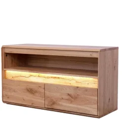 Beleuchtetes TV Element aus massiver Wildeiche - Acmida^Wohnen Hot