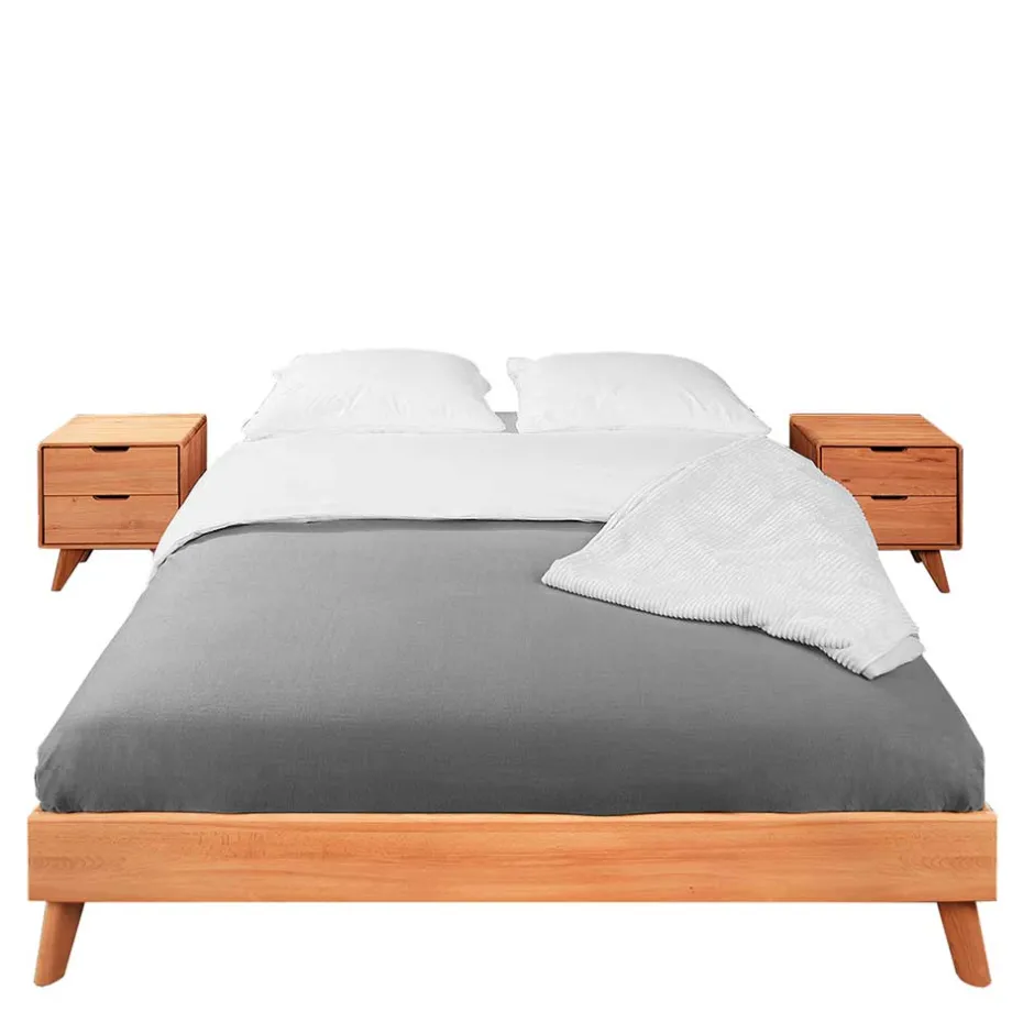 Überlänge Holzbett & Nachttische - Junola II (dreiteilig)^Wohnen Online