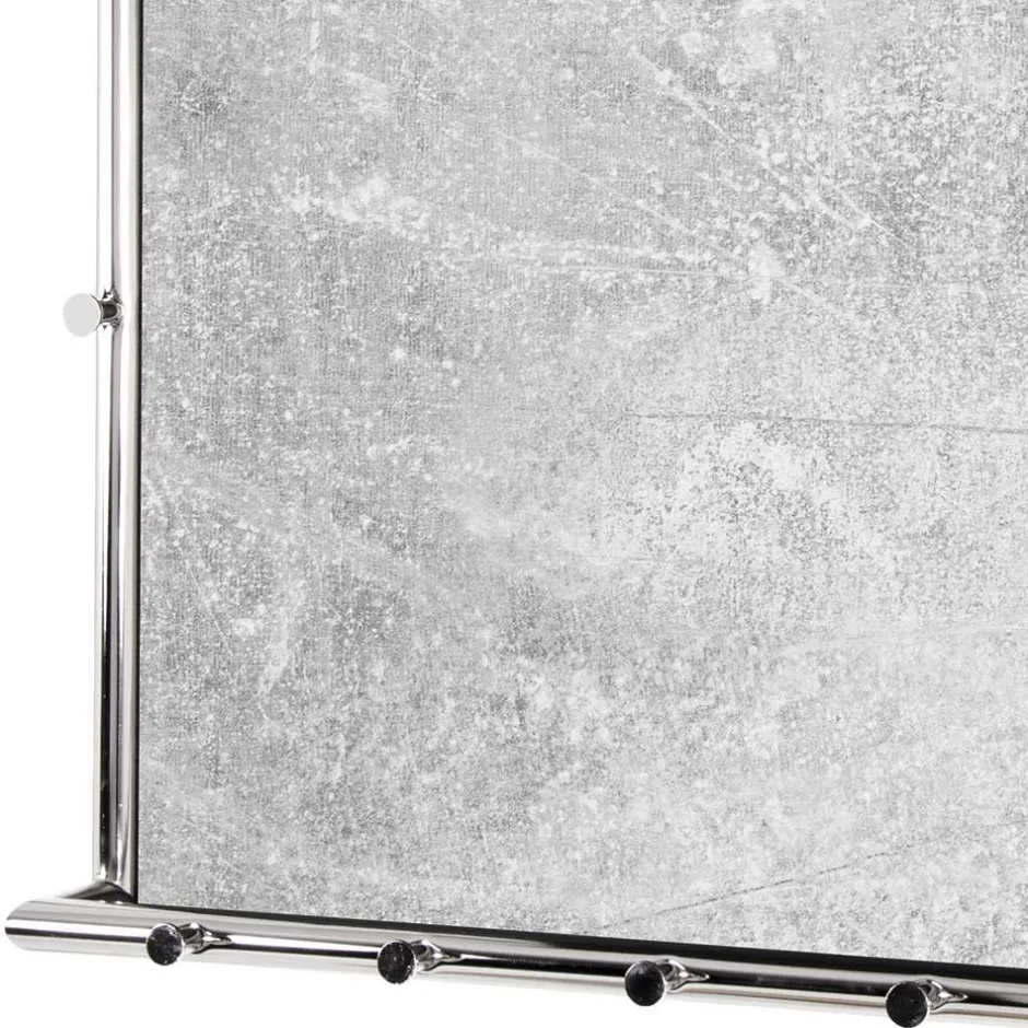 Beton Dekor Wandgarderobe Janana mit Metall verchromt^Wohnen Best