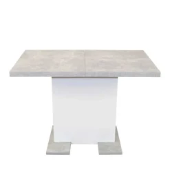 Wohnen Betonoptik Säulentisch & Freischwinger - Gates (fünfteilig)