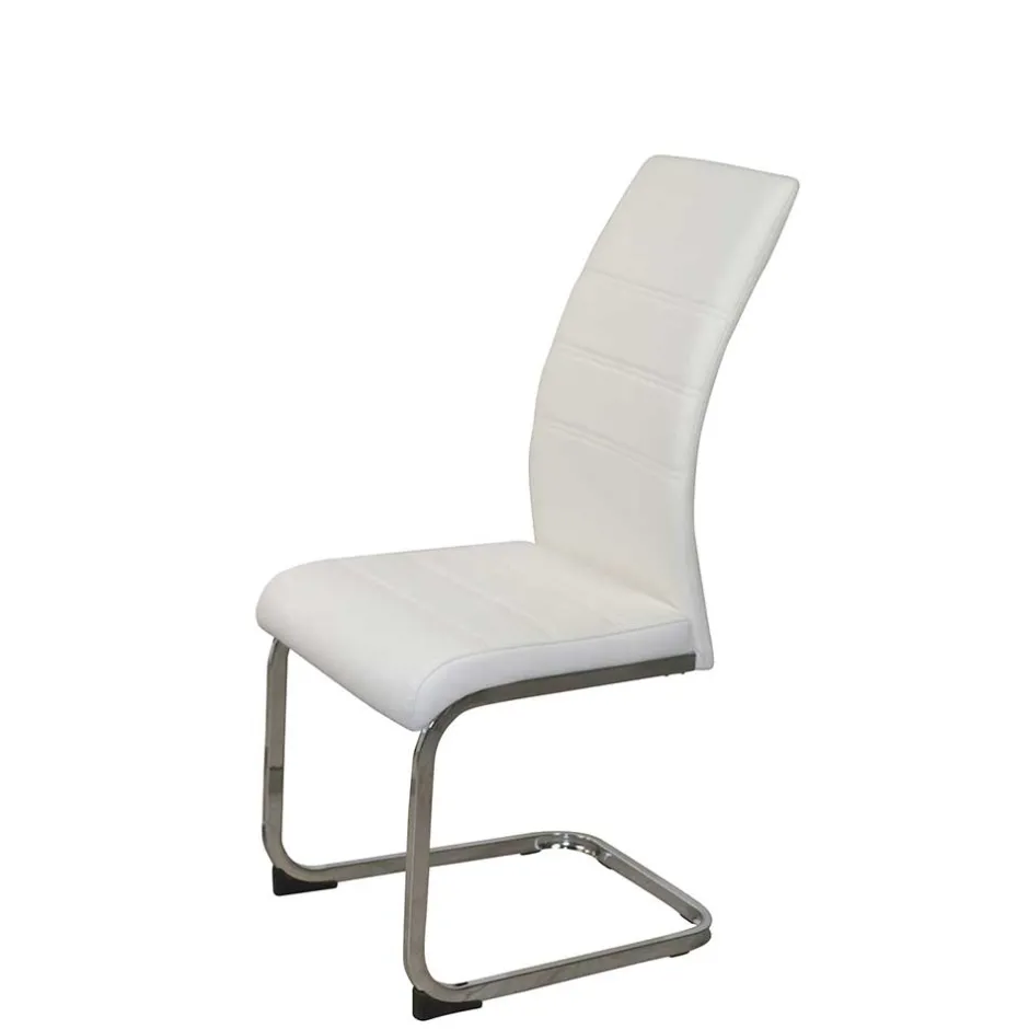 Wohnen Betonoptik Säulentisch & Freischwinger - Gates (fünfteilig)