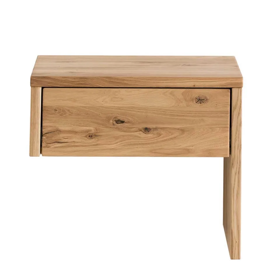 Bett & Nachtkommoden aus Wildeiche - Aryvano (dreiteilig)^Wohnen