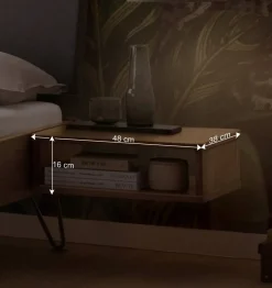 Wohnen Bett mit Kopfteil gepolstert Kunstleder Anthrazit - Catrizia