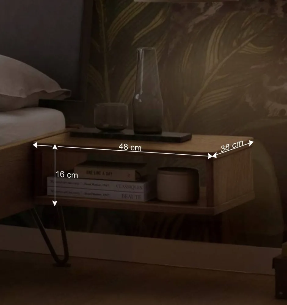 Wohnen Bett mit Kopfteil gepolstert Kunstleder Anthrazit - Catrizia