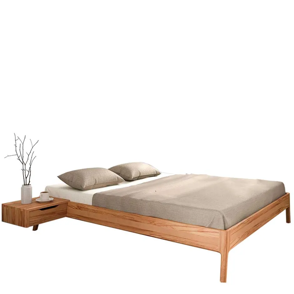 Bett ohne Kopfteil aus Kernbuche Massivholz - Bracco^Wohnen Hot