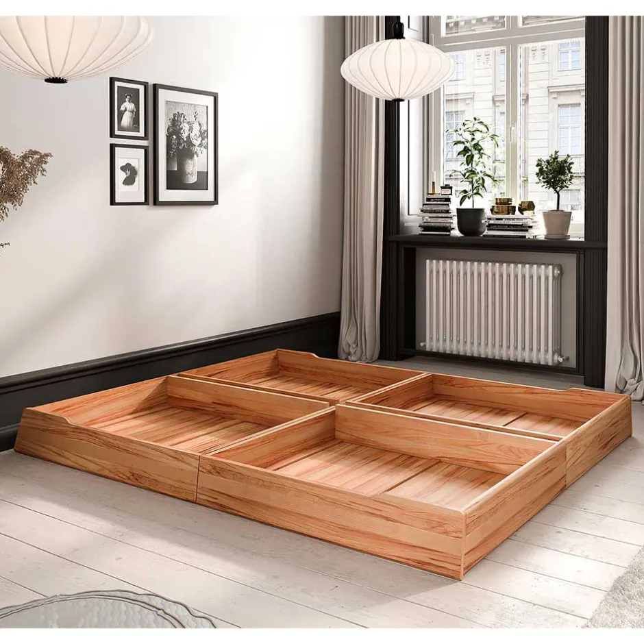 Bett ohne Kopfteil aus Kernbuche Massivholz - Bracco^Wohnen Hot
