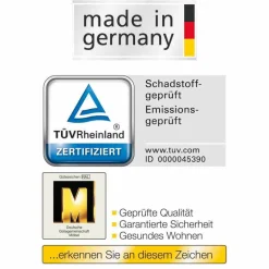 Bett und Nachtschrank Arneta in Weiß (zweiteilig)^Wohnen Online