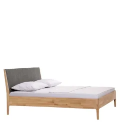 Bettgestell aus Holz Wildeiche Honig - Nicono^Wohnen New