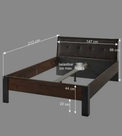 Bettgestell mit 140x200cm Liegefläche - Timuras^Wohnen Best