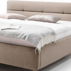 Bettkasten Polsterbett in Beige & Eiche - Stroy^Wohnen Best