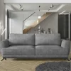 Bettsofa in Grau Stoff in Vintage Optik - Salcina^Wohnen Discount