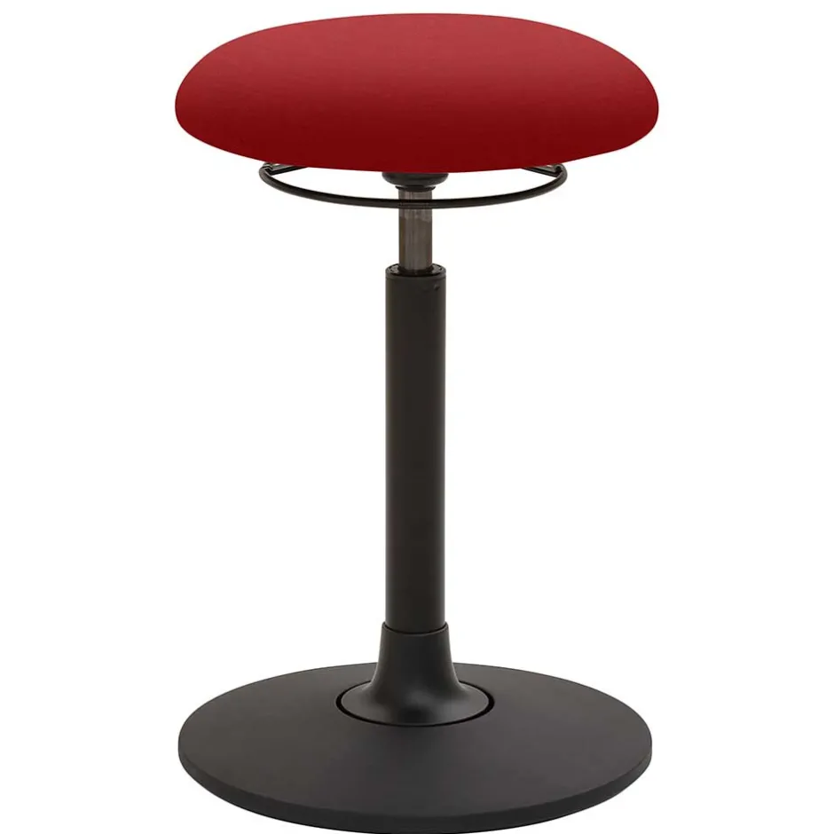 Beweglicher Hocker in Rot Stoff - Yailona^Wohnen Outlet