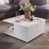Wohnen Beweglicher Wohnzimmer Couchtisch in Weiß - Kyras