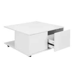 Wohnen Beweglicher Wohnzimmer Couchtisch in Weiß - Kyras