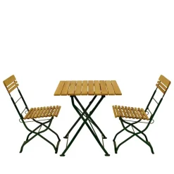 Wohnen Biergarten Garnitur mit zwei Sitzplätzen - Couras (dreiteilig)