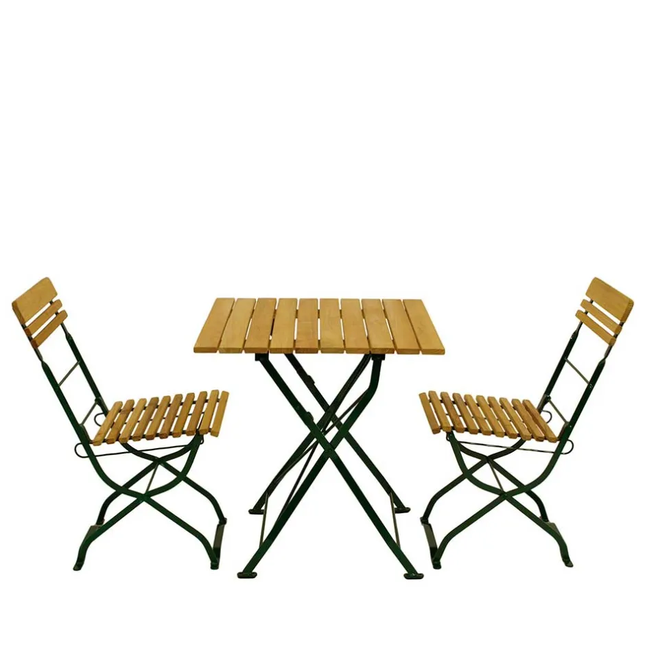 Wohnen Biergarten Garnitur mit zwei Sitzplätzen - Couras (dreiteilig)