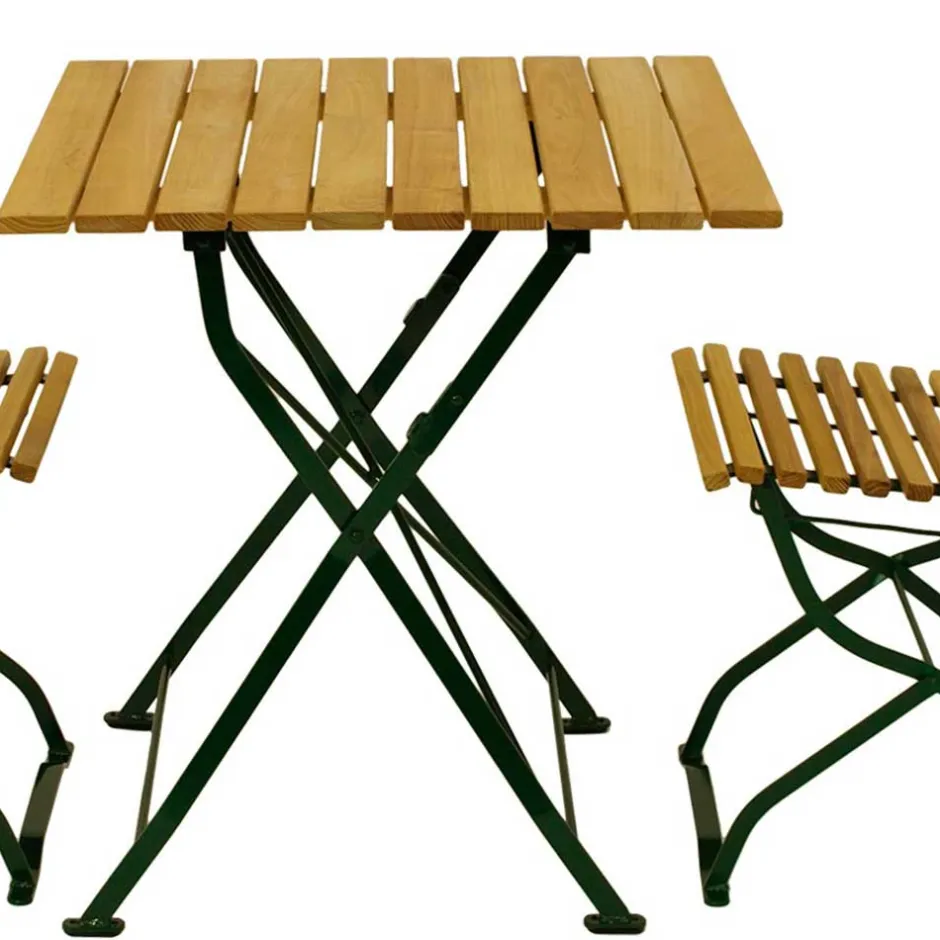 Wohnen Biergarten Garnitur mit zwei Sitzplätzen - Couras (dreiteilig)