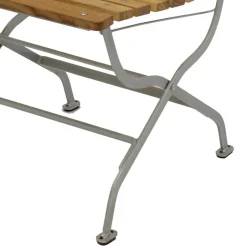 Wohnen Biergarten Gartengarnitur aus Robinie & Stahl - Haita (fünfteilig)