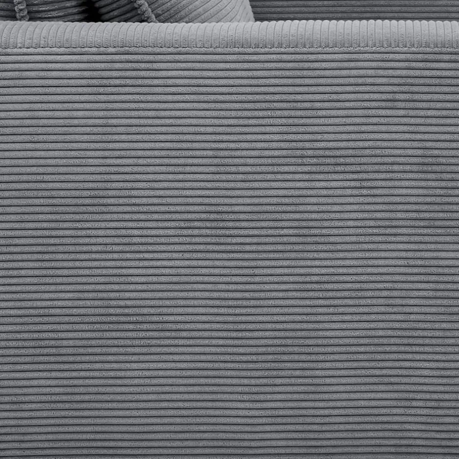 Wohnen Big Sessel aus Cord in Anthrazit - Ruffos