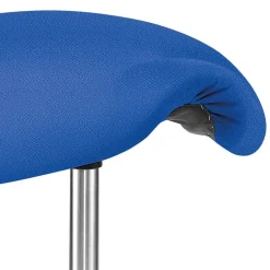 Wohnen Blauer Arbeitshocker mit Sattel Sitz - Lago