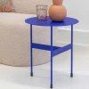 Blauer Beistelltisch aus Stahl - Tegal^Wohnen Online