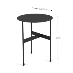 Blauer Beistelltisch aus Stahl - Tegal^Wohnen Online