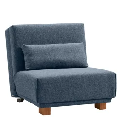 Blauer Stoffsessel mit Schlaffunktion - Zimena^Wohnen Outlet