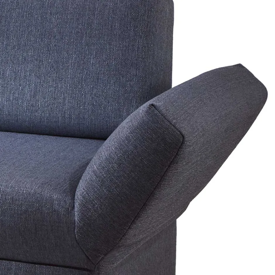 Wohnen Blaues Schlafsofa mit verstellbaren Armlehnen - Lash