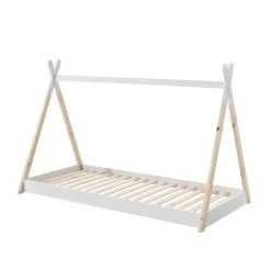 Bodentiefes Kinderbett 90x200 im Zelt Design - Flyma^Wohnen Hot