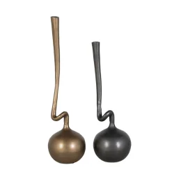 Wohnen Bodenvasen Duo aus Metall - Holmes (zweiteilig)