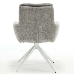 Wohnen Boucle Armlehnenstuhl in Grau - Lulumo (2er Set)