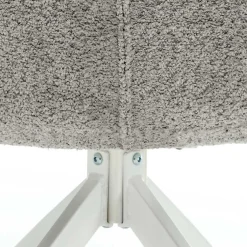 Wohnen Boucle Armlehnenstuhl in Grau - Lulumo (2er Set)