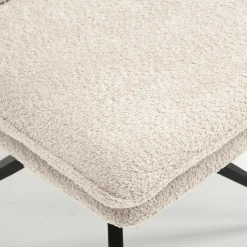 Boucle Drehstuhl in Creme - Rocono^Wohnen Clearance