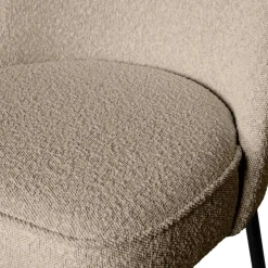Wohnen Boucle Polsterstühle in Beige - Laderla (2er Set)