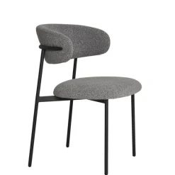 Wohnen Boucle Polsterstuhl im Skandi Design - Tornado (2er Set)