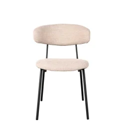 Wohnen Boucle Polsterstuhl in Beigegrau - Flair (2er Set)