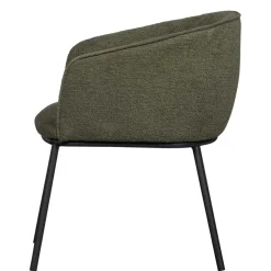 Wohnen Boucle Tischsessel in Dunkelgrün - Norian