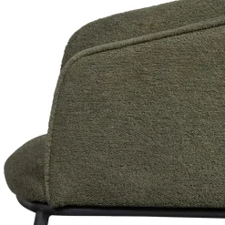 Wohnen Boucle Tischsessel in Dunkelgrün - Norian