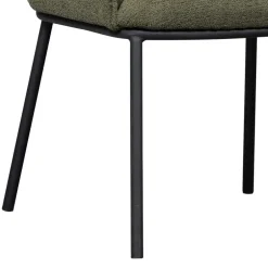 Wohnen Boucle Tischsessel in Dunkelgrün - Norian