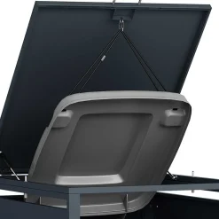 Wohnen Box für eine Mülltonne aus Stahl - Vadoz