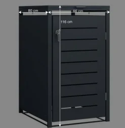 Wohnen Box für eine Mülltonne aus Stahl - Vadoz