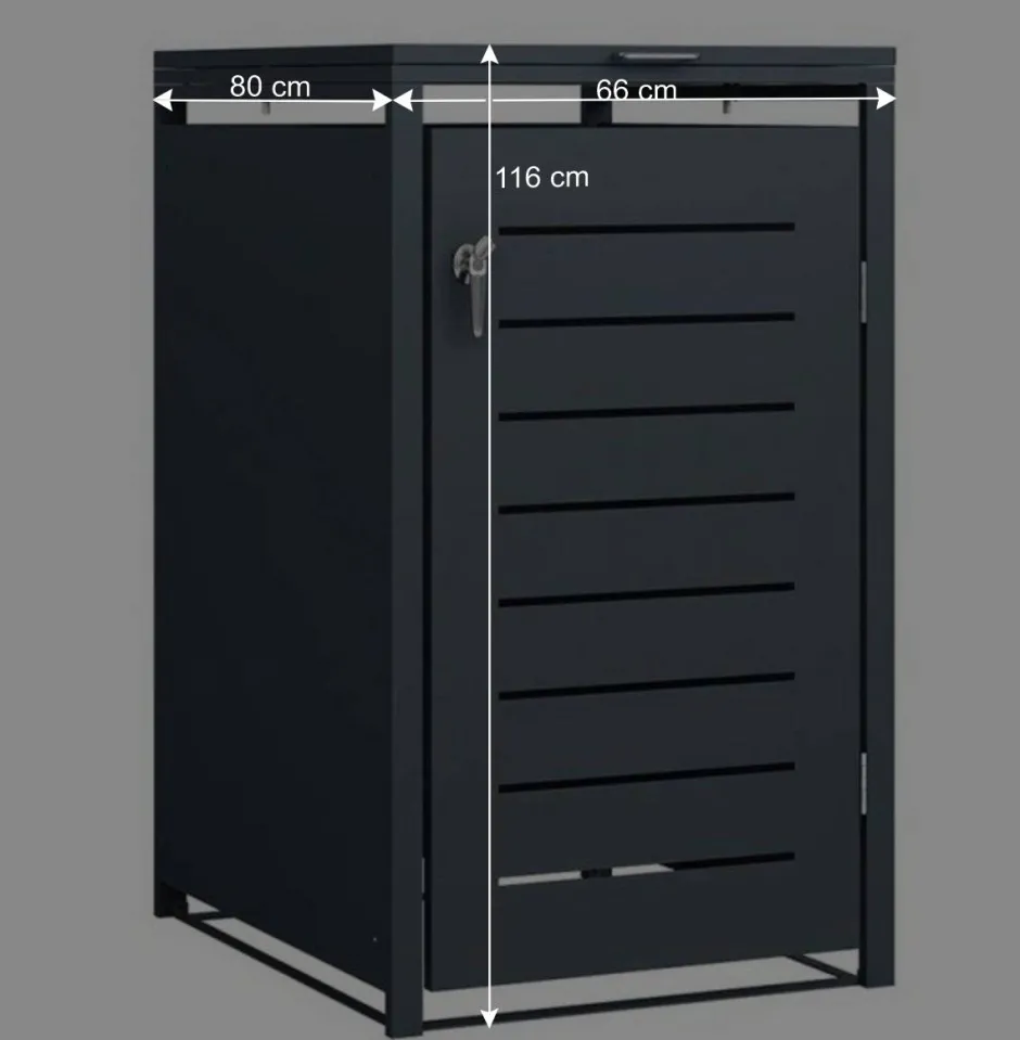 Wohnen Box für eine Mülltonne aus Stahl - Vadoz