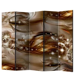 Braun bedruckter Paravent mit Diamanten Motiv - Marica^Wohnen Sale